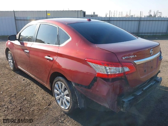 2015 Nissan Sentra S with VIN 3N1AB7AP0FY352161, listed as a IAAI auction lot 41459941 with 109,820 mi miles. Bid and sale history available at carsss.com. Image 3.