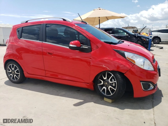 2015 Chevrolet Spark LT with VIN KL8CF6S98FC796992, listed as a Copart auction lot 60487804 with 47,523 mi miles and Salvage Title. Bid and sale history available at carsss.com. Image 4.