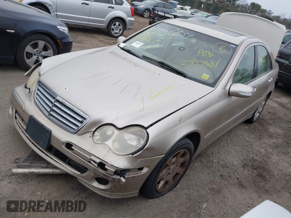 2005 Mercedes-Benz C 240 with VIN WDBRF81J55F638176, listed as a IAAI auction lot 41927939 with Not Provided miles and . Bid and sale history available at DreamBid. Image 2.