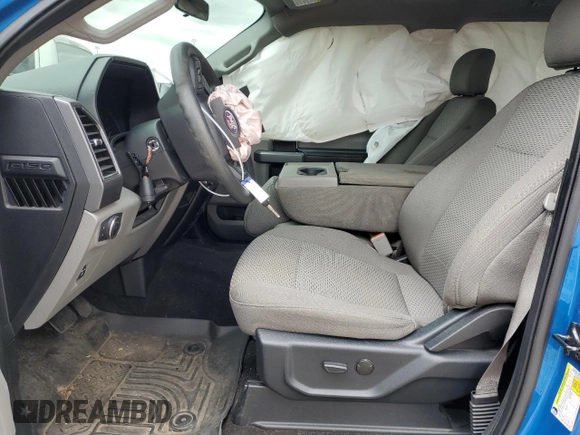 2020 Ford F-150 XL with VIN 1FTEW1E4XLFB00873, listed as a Copart auction lot 58378645 with 109,721 mi miles and Salvage title. Bid and sale history available at DreamBid. Image 7.