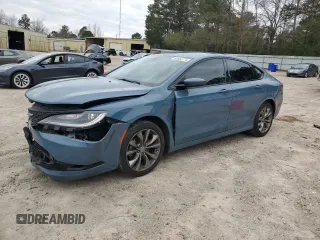 2015 Chrysler 200 S with VIN 1C3CCCBB4FN565842, listed as a Copart auction lot 84964174 with 113,549 mi miles and Salvage title. Bid and sale history available at DreamBid. Image 1.