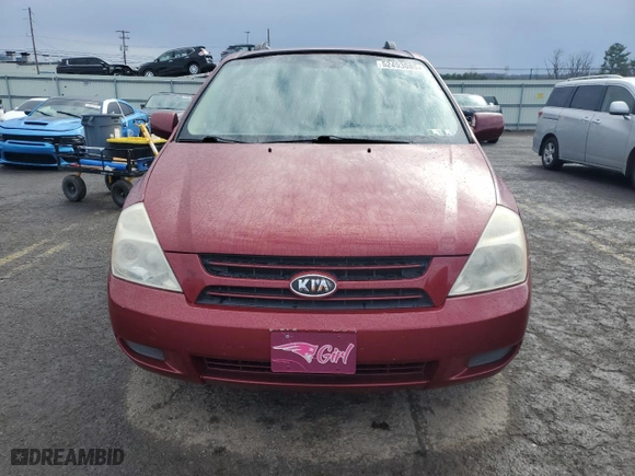 2006 Kia Sedona LX with VIN KNDMB233166049047, listed as a Copart auction lot 52493085 with 150,159 mi miles and Salvage Title. Bid and sale history available at carsss.com. Image 5.