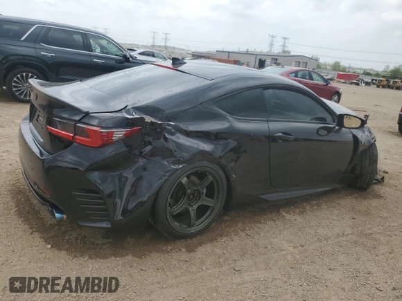 2016 Lexus RC 350 F Sport with VIN JTHSE5BC2G5007090, listed as a Copart auction lot 56938165 with 49,012 mi miles and Salvage title. Bid and sale history available at DreamBid. Image 3.