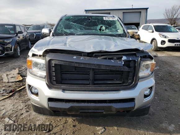 2018 GMC Canyon 4WD Denali with VIN 1GTG6EEN7J1236851, listed as a Copart auction lot 81907584 with 0 mi miles and Salvage Title. Bid and sale history available at carsss.com. Image 5.