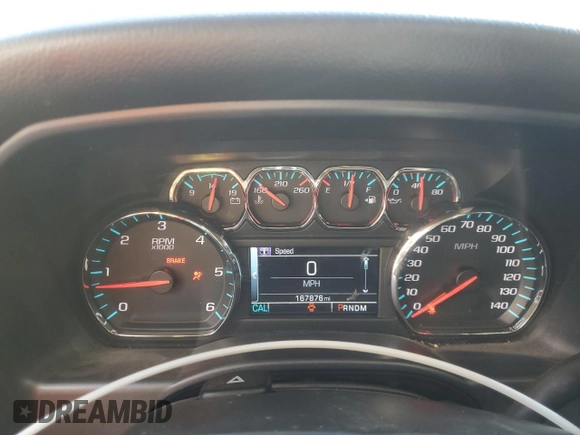 2016 Chevrolet Silverado 1500 LT with VIN 3GCUKREC7GG324068, listed as a Copart auction lot 45592245 with 167,876 mi miles and Salvage Title. Bid and sale history available at DreamBid. Image 9.