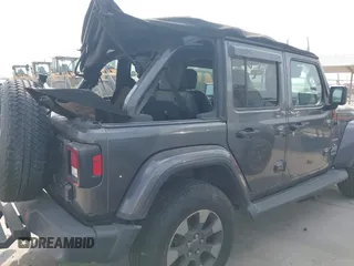 2018 Jeep Wrangler Unlimited Sahara z VIN 1C4HJXEG5JW194523, wystawiony jako IAAI lot #42056557 z przebiegiem 71 141 mil mil oraz . Historia ofert i sprzedaży dostępna na DreamBid. Obrazek 6.