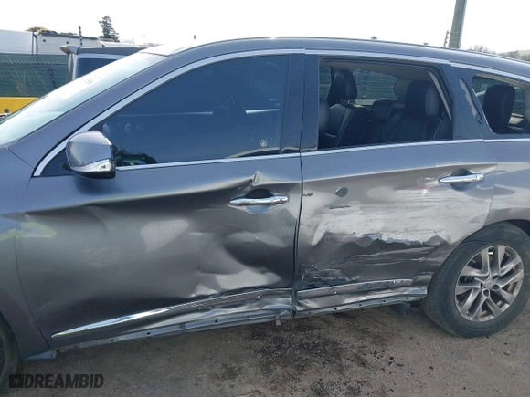 2019 Infiniti QX60 PURE with VIN 5N1DL0MM7KC552081, listed as a IAAI auction lot 41835686 with 156,587 mi miles. Bid and sale history available at carsss.com. Image 14.