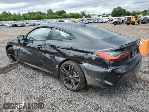 2022 BMW 4 Series 430i xDrive with VIN WBA73AP01NCJ51756, listed as a Copart auction lot 58590465 with Not provided miles and Salvage title. Bid and sale history available at DreamBid. Image 2.