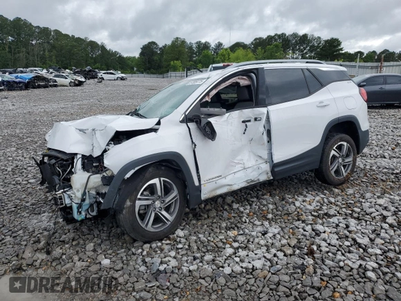 2020 GMC Terrain SLT with VIN 3GKALPEV9LL300950, listed as a Copart auction lot 57899775 with 140,000 mi miles and Salvage title. Bid and sale history available at DreamBid. Image 1.