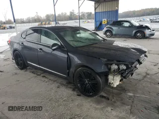 2014 Kia Cadenza Premium with VIN KNALN4D77E5140762, listed as a Copart auction lot 83987224 with 112,493 mi miles and Salvage Title. Bid and sale history available at carsss.com. Image 4.