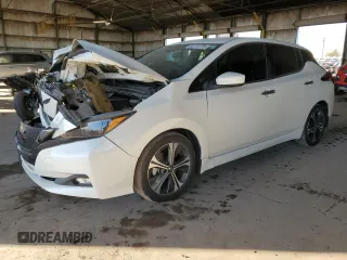 2022 Nissan LEAF SV with VIN 1N4AZ1CVXNC559512, listed as a Copart auction lot 88724725 with 52,824 mi miles and Salvage Title. Bid and sale history available at DreamBid. Image 1.