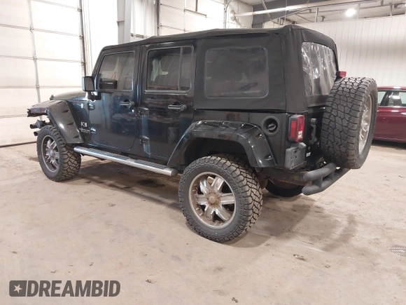 2008 Jeep Wrangler Unlimited X with VIN 1J4GA391X8L558984, listed as a IAAI auction lot 41016498 with 123,308 mi miles. Bid and sale history available at carsss.com. Image 3.