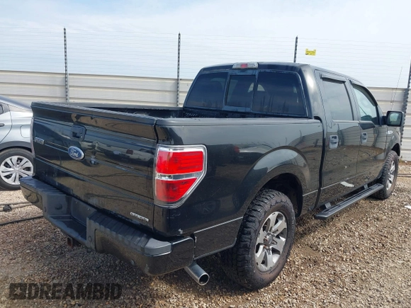 2012 Ford F-150 XL with VIN 1FTEW1CM5CFB80098, listed as a IAAI auction lot 42098438 with 216,694 mi miles. Bid and sale history available at carsss.com. Image 4.