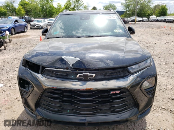2021 Chevrolet TrailBlazer RS with VIN KL79MUSL4MB123432, listed as a Copart auction lot 54583453 with 21,949 mi miles. Bid and sale history available at carsss.com. Image 5.