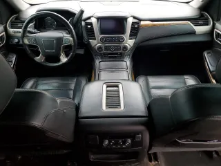 2017 GMC Yukon Denali with VIN 1GKS1CKJ9HR209990, listed as a Copart auction lot 43654895 with 0 mi miles and Salvage Title. Bid and sale history available at carsss.com. Image 8.