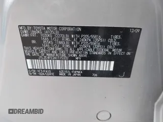 2010 Scion xB z VIN JTLZE4FE2A1115332, wystawiony jako IAAI lot #42351110 z przebiegiem Nie podano mil oraz . Historia ofert i sprzedaży dostępna na DreamBid. Obrazek 9.