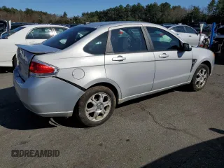 2008 Ford Focus SE with VIN 1FAHP35N48W146114, listed as a Copart auction lot 53609455 with 260,873 mi miles and Salvage Title. Bid and sale history available at carsss.com. Image 3.