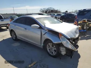 2013 Hyundai Sonata GLS with VIN 5NPEB4AC6DH569671, listed as a Copart auction lot 47434375 with 97,353 mi miles and Salvage Title. Bid and sale history available at carsss.com. Image 4.