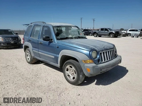 2005 Jeep Liberty Sport with VIN 1J4GK48K55W506055, listed as a Copart auction lot 76595204 with 0 mi miles and Salvage Title. Bid and sale history available at carsss.com. Image 12.