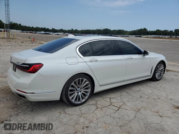 2020 BMW 7 Series 750i xDrive with VIN WBA7U2C06LGM26634, listed as a Copart auction lot 59951453 with 0 mi miles. Bid and sale history available at carsss.com. Image 3.