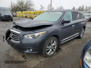 2014 Infiniti QX60 z VIN 5N1AL0MN6EC502482, wystawiony jako Copart lot #88810155 z przebiegiem Nie podano mil oraz Szkoda całkowita • Salvage title. Historia ofert i sprzedaży dostępna na DreamBid. Obrazek 1.