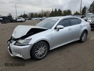 2013 Lexus GS 350 with VIN JTHCE1BL1D5002696, listed as a Copart auction lot 45963774 with 120,107 mi miles and Salvage Title. Bid and sale history available at carsss.com. Image 1.
