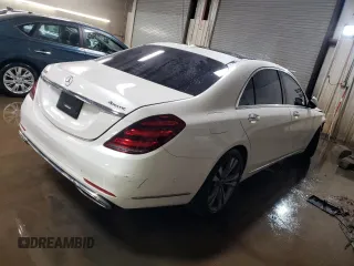 2018 Mercedes-Benz S 560 with VIN WDDUG8GB0JA386200, listed as a Copart auction lot 47555505 with 42,840 mi miles and Salvage Title. Bid and sale history available at carsss.com. Image 3.
