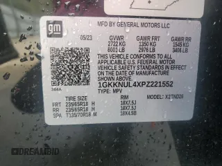 2023 GMC Acadia SLT with VIN 1GKKNUL4XPZ221552, listed as a Copart auction lot 51992425 with 42,481 mi miles and Clean Title. Bid and sale history available at DreamBid. Image 13.