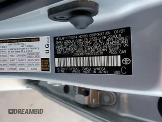 2021 Toyota Prius LE z VIN JTDKAMFP6M3183538, wystawiony jako Copart lot #54267425 z przebiegiem 29 374 mil mil oraz Szkoda całkowita • Salvage title. Historia ofert i sprzedaży dostępna na DreamBid. Obrazek 12.