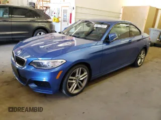 2015 BMW 2 Series 228i xDrive with VIN WBA1G9C55FVX96412, listed as a Copart auction lot 65273643 with 74,114 mi miles. Bid and sale history available at carsss.com. Image 1.