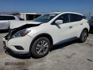 2018 Nissan Murano SV z VIN 5N1AZ2MG8JN194435, wystawiony jako Copart lot #56951315 z przebiegiem 21 944 mil mil oraz Szkoda całkowita • Salvage title. Historia ofert i sprzedaży dostępna na DreamBid. Obrazek 1.