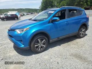 2018 Toyota RAV4 XLE with VIN JTMWFREV1JJ152768, listed as a Copart auction lot 58026675 with 145,666 mi miles and Salvage title. Bid and sale history available at DreamBid. Image 1.