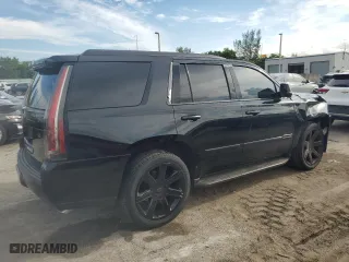 2016 Cadillac Escalade Luxury Collection with VIN 1GYS4BKJ6GR159233, listed as a Copart auction lot 71221884 with 100,846 mi miles and Salvage Title. Bid and sale history available at carsss.com. Image 3.