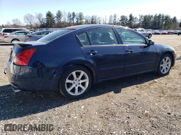 2007 Nissan Maxima 3.5 SE with VIN 1N4BA41E07C827776, listed as a Copart auction lot 86473474 with 167,047 mi miles and Salvage Title. Bid and sale history available at carsss.com. Image 3.