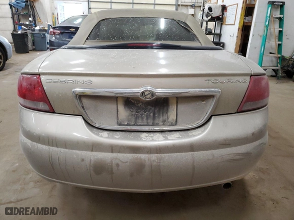 2004 Chrysler Sebring LXi with VIN 1C3EL55RX4N252613, listed as a Copart auction lot 83320874 with 122,642 mi miles and Salvage Title. Bid and sale history available at carsss.com. Image 6.
