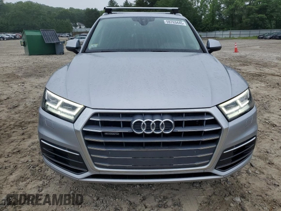 2018 Audi Q5 Premium Plus with VIN WA1BNAFYXJ2150534, listed as a Copart auction lot 59763445 with 47,983 mi miles and Salvage title. Bid and sale history available at DreamBid. Image 5.