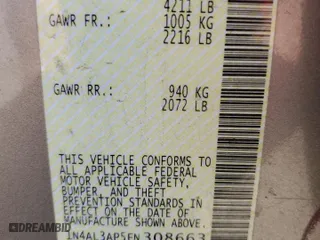 2015 Nissan Altima 2.5 S with VIN 1N4AL3AP5FN308663, listed as a Copart auction lot 46920745 with 96,207 mi miles and Salvage Title. Bid and sale history available at carsss.com. Image 14.