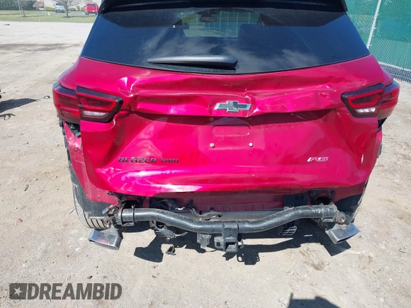 2023 Chevrolet Blazer RS with VIN 3GNKBKRS9PS168281, listed as a IAAI auction lot 41904523 with 28,588 mi miles and . Bid and sale history available at DreamBid. Image 6.