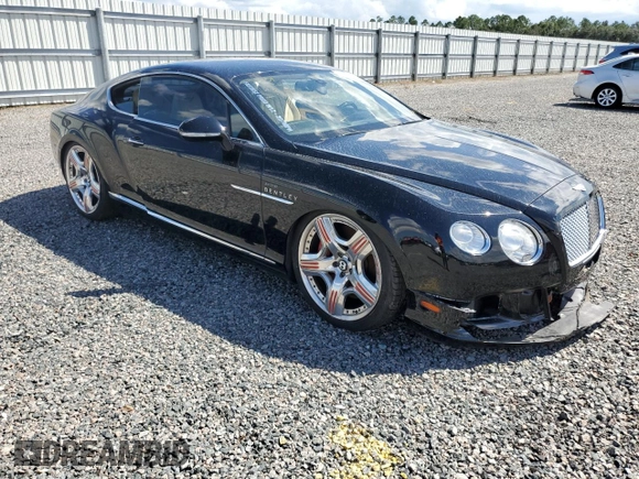 2014 Bentley Continental GT z VIN SCBFU7ZA5EC092542, wystawiony jako Copart lot #73841604 z przebiegiem Nie podano mil oraz Szkoda całkowita • Salvage title. Historia ofert i sprzedaży dostępna na DreamBid. Obrazek 4.