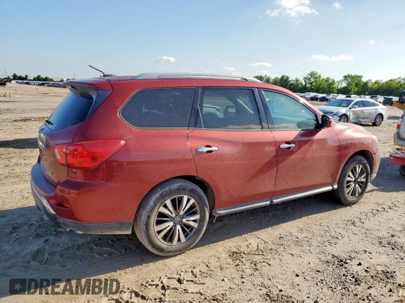 2017 Nissan Pathfinder SV z VIN 5N1DR2MN1HC679419, wystawiony jako Copart lot #58963105 z przebiegiem 132 164 mil mil oraz Czysty tytuł • Clean title. Historia ofert i sprzedaży dostępna na DreamBid. Obrazek 3.