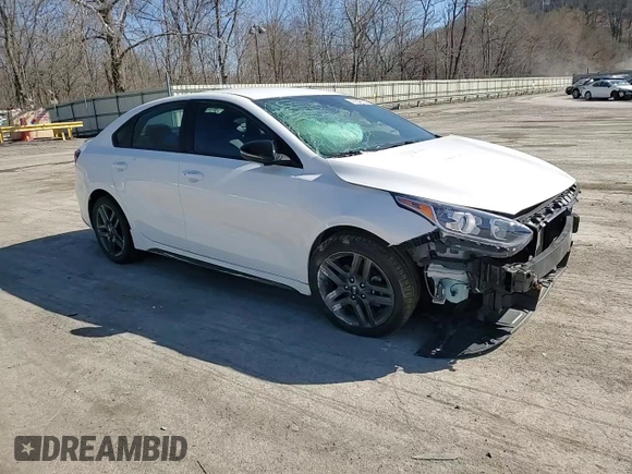 2021 Kia Forte GT-Line with VIN 3KPF34AD9ME278323, listed as a Copart auction lot 49535155 with 25,212 mi miles and Salvage Title. Bid and sale history available at carsss.com. Image 11.