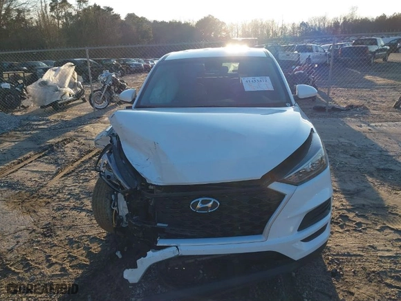 2021 Hyundai Tucson SE with VIN KM8J23A47MU302106, listed as a IAAI auction lot 41433472 with NaN miles. Bid and sale history available at carsss.com. Image 12.
