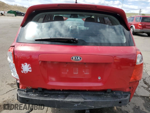 2005 Kia Spectra with VIN KNAFE161455072263, listed as a Copart auction lot 50353204 with 179,957 mi miles and Salvage Title. Bid and sale history available at DreamBid. Image 6.