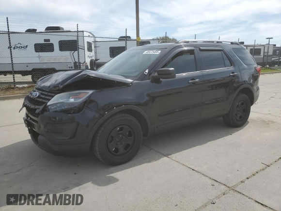 2017 Ford Police Interceptor Utility z VIN 1FM5K8AT2HGD07384, wystawiony jako Copart lot #48473455 z przebiegiem 99 193 mil mil oraz Szkoda całkowita • Salvage title. Historia ofert i sprzedaży dostępna na DreamBid. Obrazek 1.