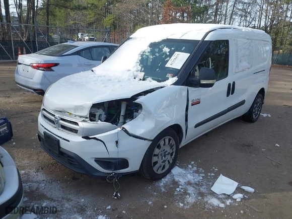 2016 Ram ProMaster City Cargo Van Tradesman SLT with VIN ZFBERFBT9G6C61954, listed as a IAAI auction lot 41258415 with 125,323 mi miles. Bid and sale history available at carsss.com. Image 2.