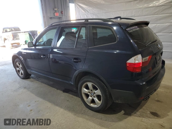 2008 BMW X3 3.0si with VIN WBXPC934X8WJ14849, listed as a Copart auction lot 54211285 with 190,793 mi miles and Salvage title. Bid and sale history available at DreamBid. Image 2.