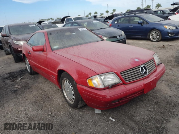 1997 Mercedes-Benz SL 500 with VIN WDBFA63F1VF144556, listed as a Copart auction lot 74490744 with Not provided miles and Salvage title. Bid and sale history available at DreamBid. Image 4.