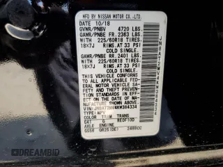 2019 Nissan Rogue SV with VIN JN8AT2MV4KW384334, listed as a Copart auction lot 51304765 with 90,144 mi miles and Salvage Title. Bid and sale history available at carsss.com. Image 13.