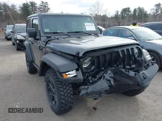 2021 Jeep Wrangler Sport S with VIN 1C4GJXAN4MW728521, listed as a IAAI auction lot 41253170 with 11,368 mi miles and . Bid and sale history available at DreamBid. Image 1.