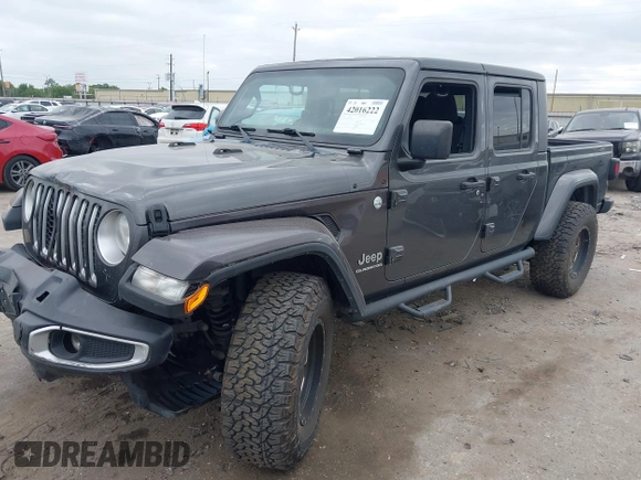 2020 Jeep Gladiator Overland with VIN 1C6HJTFG8LL166086, listed as a IAAI auction lot 42016222 with 102,232 mi miles and . Bid and sale history available at DreamBid. Image 17.